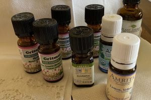 essential oils can be added to a foot soak