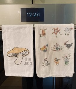 fun and festive tea towels make for a large collection